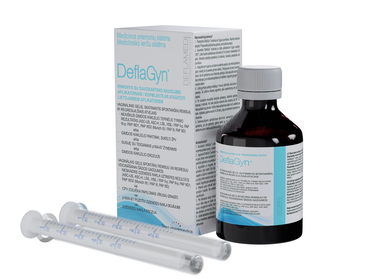 DeflaGyn vaginalinis gelis, 1 vnt, 150 ml DeflaGyn TIESIOG GRAŽI